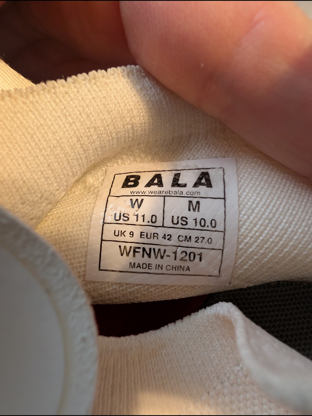 Bala Twelves Flow White Healthcare Sneakers, Women's 11/Men's 10, EUC - Picture 5 of 6